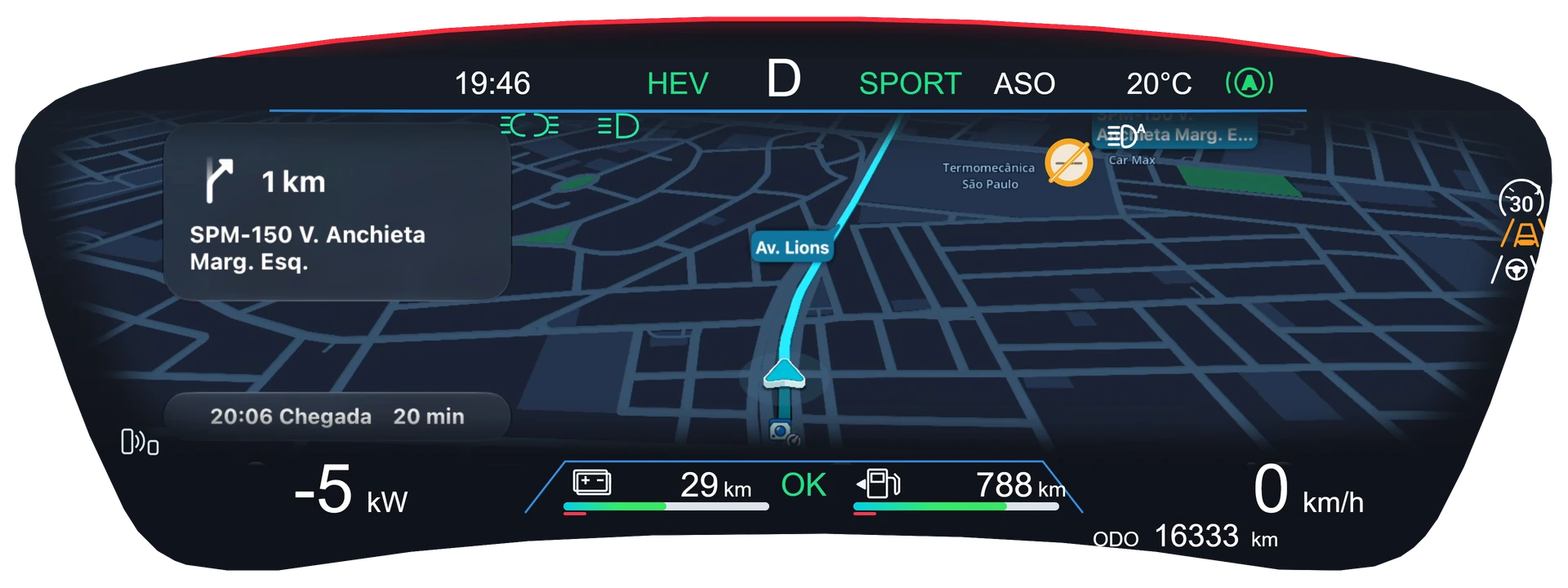 CarPlay: a saída, direto no painel no painel BYD
